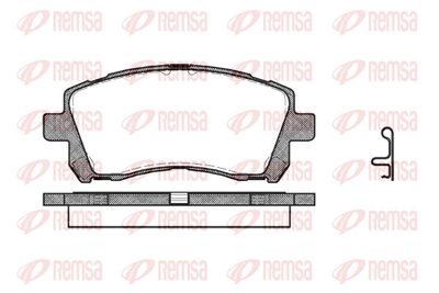 Brake Pad Set, disc brake REMSA 0655.02
