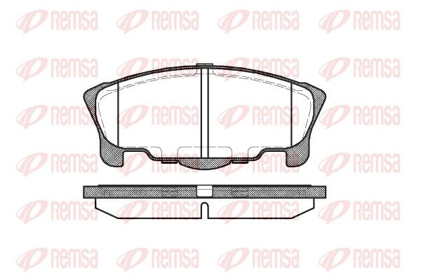 REMSA 0657.00 Brake Pad Set, disc brake