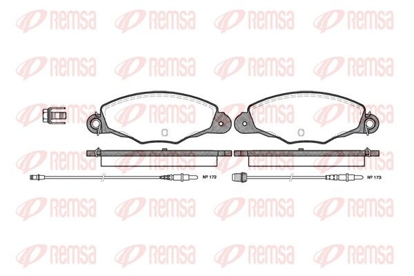 REMSA 0659.04 Brake Pad Set, disc brake