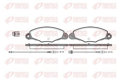 Brake Pad Set, disc brake REMSA 0659.04