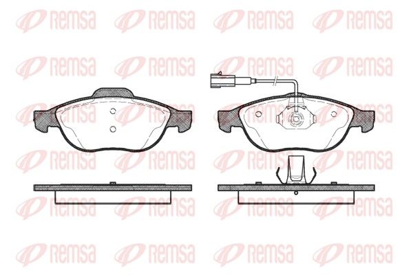 REMSA 0660.22 Brake Pad Set, disc brake