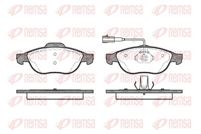 Brake Pad Set, disc brake REMSA 0660.22