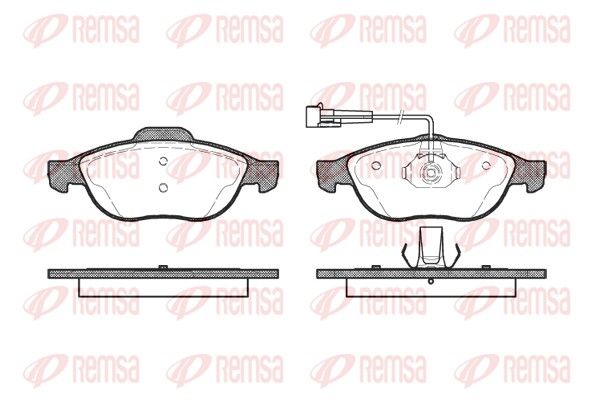 REMSA 0660.02 Brake Pad Set, disc brake