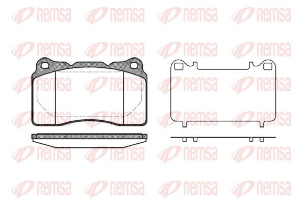REMSA 0666.10 Brake Pad Set, disc brake