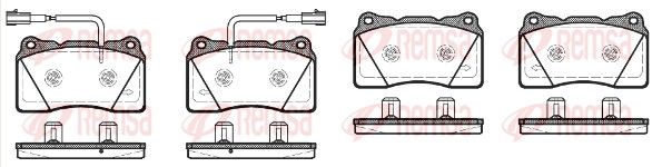 REMSA 0666.12 Brake Pad Set, disc brake