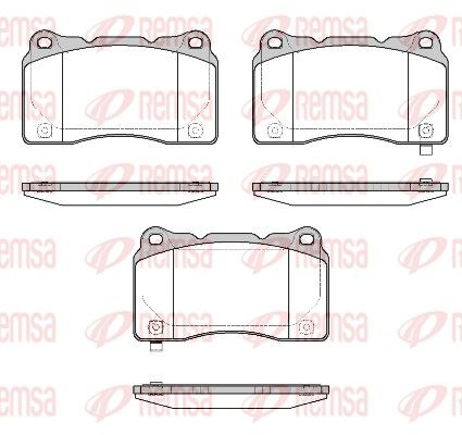 REMSA 0666.58 Brake Pad Set, disc brake