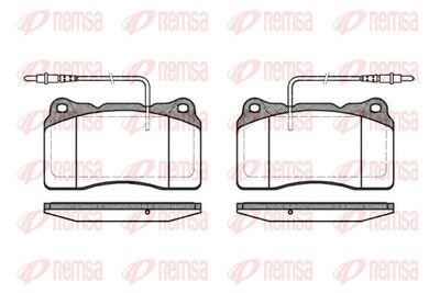 Brake Pad Set, disc brake REMSA 0666.14