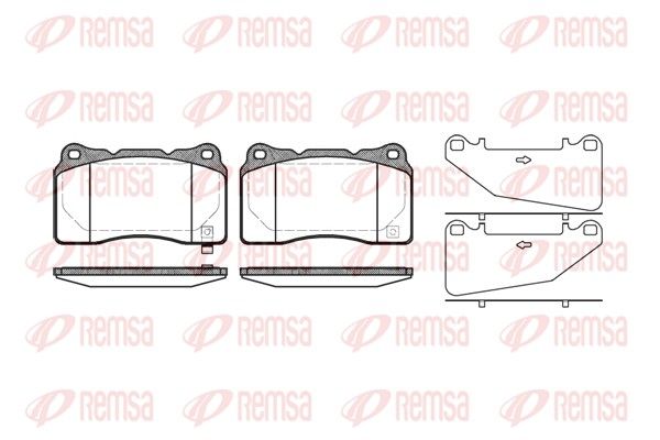 REMSA 0666.32 Brake Pad Set, disc brake
