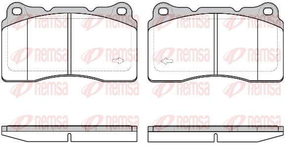 REMSA 0666.40 Brake Pad Set, disc brake