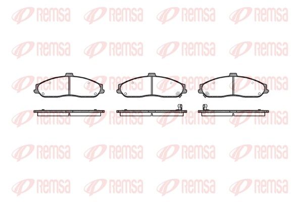 REMSA 0667.02 Brake Pad Set, disc brake