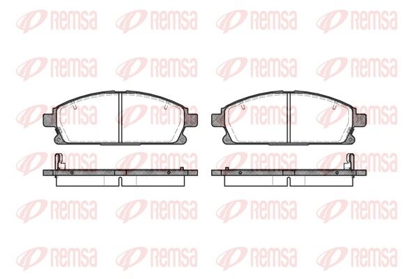 REMSA 0674.12 Brake Pad Set, disc brake