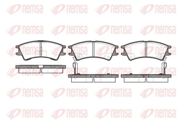 REMSA 0675.02 Brake Pad Set, disc brake