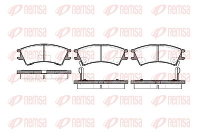 Brake Pad Set, disc brake REMSA 0675.02