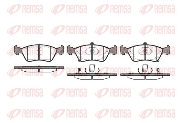 REMSA 0676.02 Brake Pad Set, disc brake