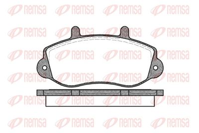 Brake Pad Set, disc brake REMSA 0677.00