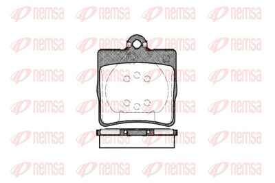 Brake Pad Set, disc brake REMSA 0678.00