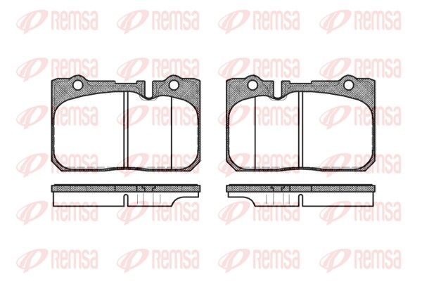 REMSA 0679.00 Brake Pad Set, disc brake