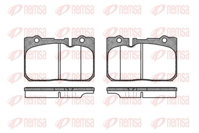 Brake Pad Set, disc brake REMSA 0679.00
