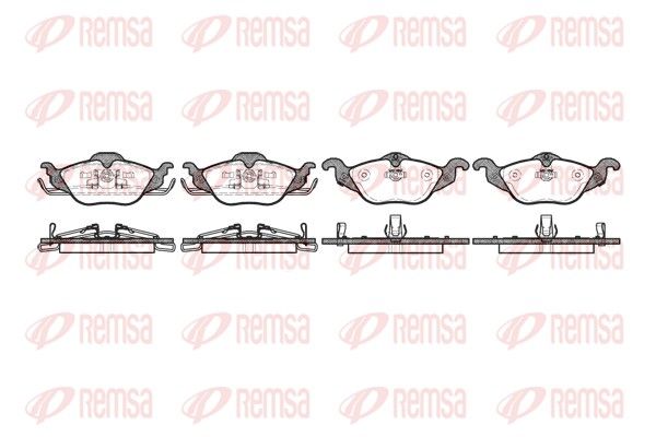 REMSA 0684.02 Brake Pad Set, disc brake