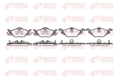 Brake Pad Set, disc brake REMSA 0684.02