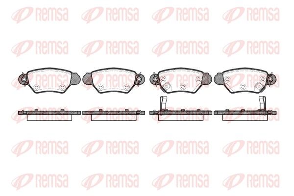 REMSA 0685.02 Brake Pad Set, disc brake