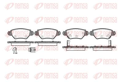 Brake Pad Set, disc brake REMSA 0685.22