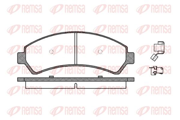 REMSA 0688.00 Brake Pad Set, disc brake