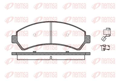 Brake Pad Set, disc brake REMSA 0688.00