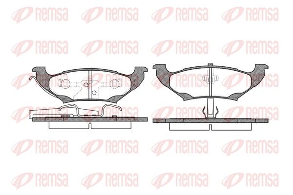REMSA 0690.10 Brake Pad Set, disc brake