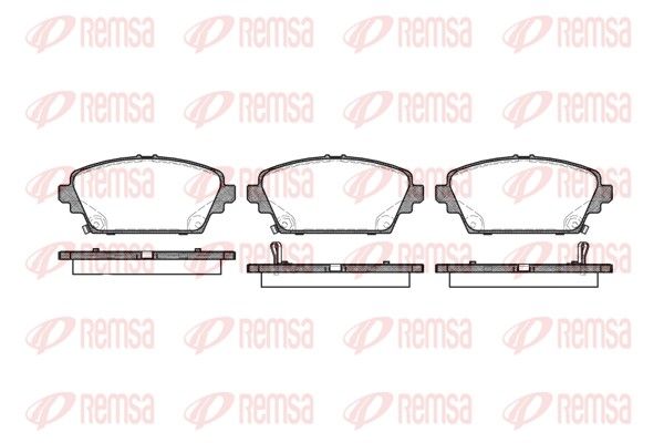REMSA 0694.02 Brake Pad Set, disc brake