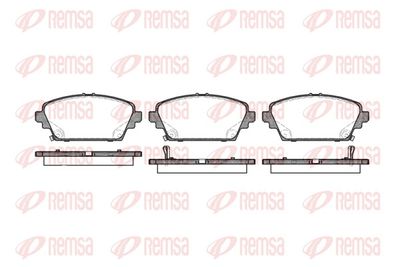 Brake Pad Set, disc brake REMSA 0694.02
