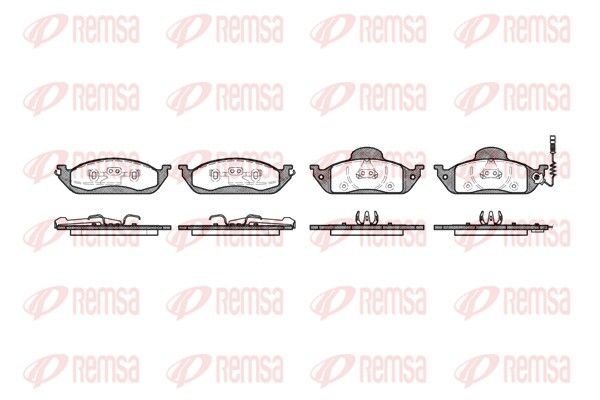 REMSA 0697.01 Brake Pad Set, disc brake