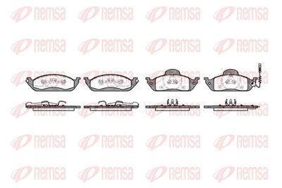 Brake Pad Set, disc brake REMSA 0697.01