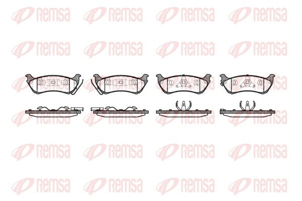 REMSA 0698.01 Brake Pad Set, disc brake