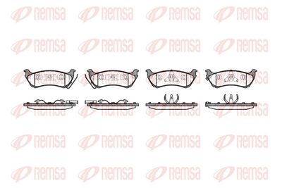 Brake Pad Set, disc brake REMSA 0698.01