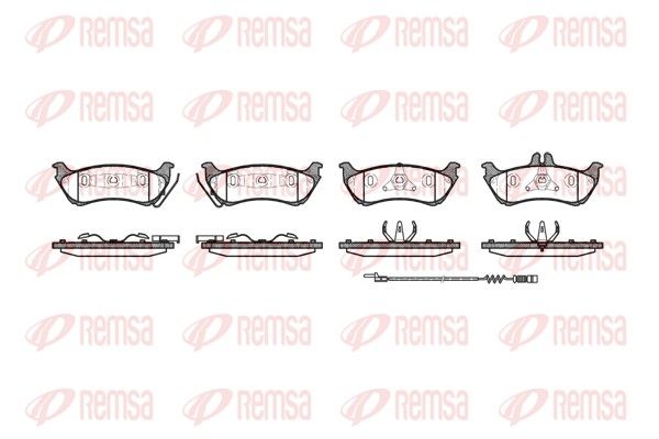 REMSA 0698.11 Brake Pad Set, disc brake