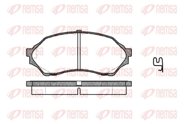 REMSA 0699.00 Brake Pad Set, disc brake