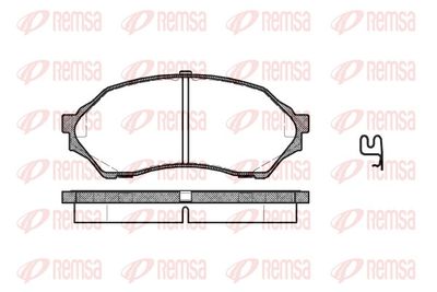 Brake Pad Set, disc brake REMSA 0699.00
