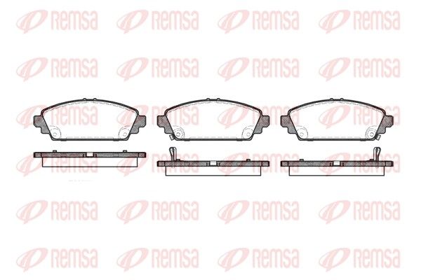 REMSA 0700.02 Brake Pad Set, disc brake