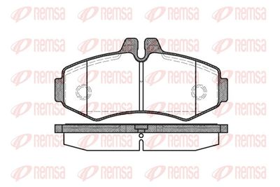 Brake Pad Set, disc brake REMSA 0701.00