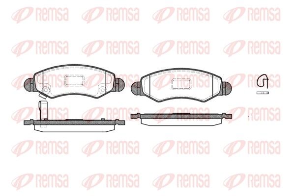 REMSA 0702.21 Brake Pad Set, disc brake