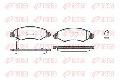 Brake Pad Set, disc brake REMSA 0702.21