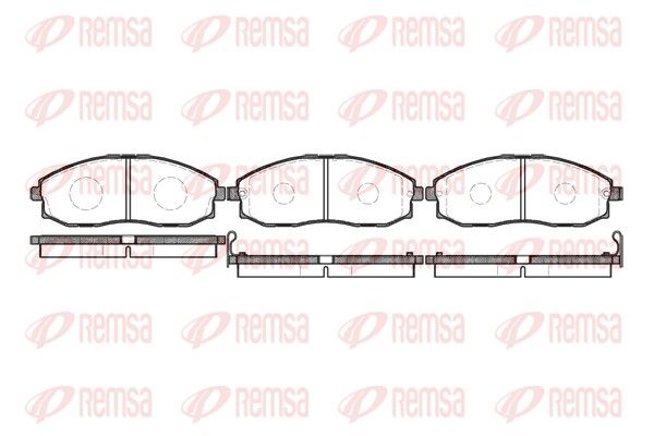 REMSA 0703.02 Brake Pad Set, disc brake