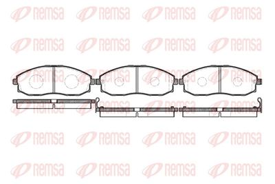 Brake Pad Set, disc brake REMSA 0703.02