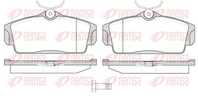 Brake Pad Set, disc brake REMSA 0704.10