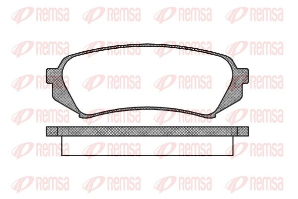REMSA 0706.00 Brake Pad Set, disc brake