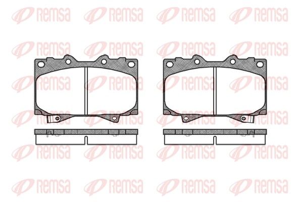 REMSA 0707.04 Brake Pad Set, disc brake