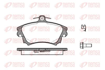 Brake Pad Set, disc brake REMSA 0708.02