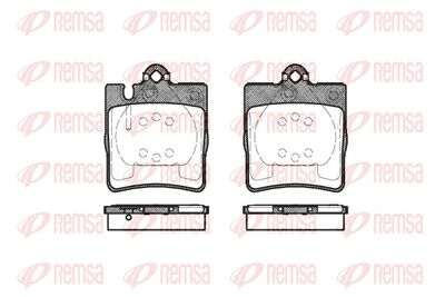 Brake Pad Set, disc brake REMSA 0709.10