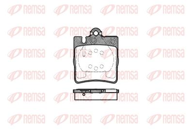 Brake Pad Set, disc brake REMSA 0709.00